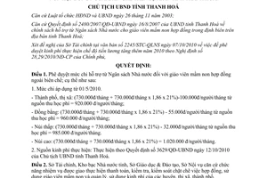 Quyết định 3836/QĐ-UBND chi hỗ trợ từ Ngân sách Nhà nước cho giáo viên mầm non