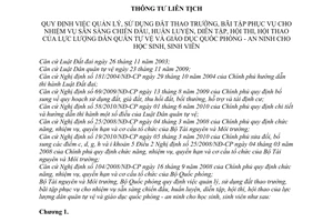 Thông tư liên tịch 21/2010/TTLT-BTNMT-BQP quản lý, sử dụng đất thao trường