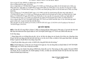 Quyết định 2286/2010/QĐ-UBND sửa đổi Quyết định 1447/2010/QĐ-UBND