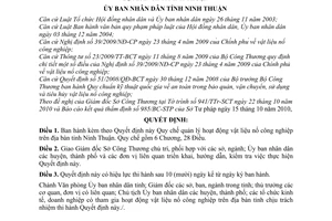 Quyết định 1792/2010/QĐ-UBND Quy chế quản lý hoạt động vật liệu nổ công nghiệp