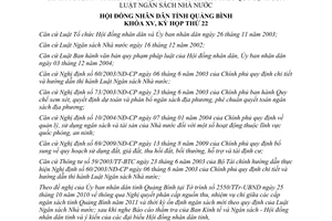 Nghị quyết 146/2010/NQ-HĐND phân cấp nguồn thu nhiệm vụ chi giữa cấp ngân sách