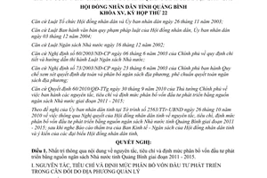 Nghị quyết 148/2010/NQ-HĐND nguyên tắc tiêu chí định mức phân bổ vốn đầu tư