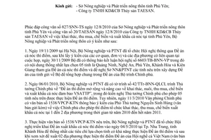 Công văn 3229/BNN-QLCL Đề án thí điểm xuất khẩu cá nóc