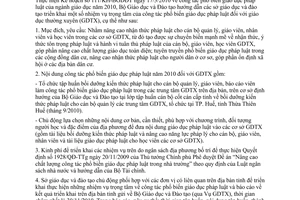 Công văn 6572/BGDĐT-GDTX hướng dẫn công tác phổ biến giáo dục pháp luật