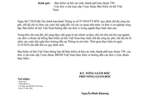 Công văn 4406/BHXH-BC hướng dẫn tạm thời chế độ chi công tác phí