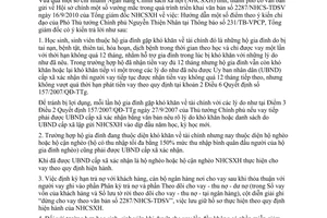 Công văn 2547/NHCS-TDSV trả lời vướng mắc thực hiện cho vay vốn tín dụng