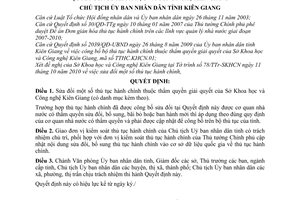 Quyết định 2396/QĐ-UBND sửa đổi thủ tục hành chính
