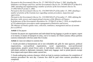 Circular No. 172/2010/TT-BTC guiding rates, collection, remittance, management