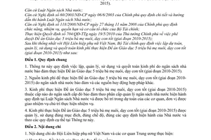 Thông tư 173/2010/TT-BTC lập dự toán quản lý sử dụng quyết toán kinh phí