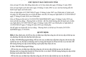 Quyết định 1468/QĐ-CT 2010 hỗ trợ cá nhân trực tiếp làm công tác chi trả trợ cấp xã hội Tuyên quang