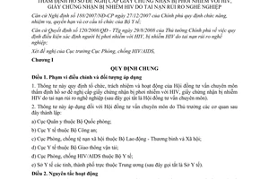 Thông tư 40/2010/TT-BYT tổ chức hoạt động Hội đồng tư vấn