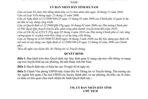 Quyết định 34/2010/QĐ-UBND quản lý mạng cáp treo viễn thông