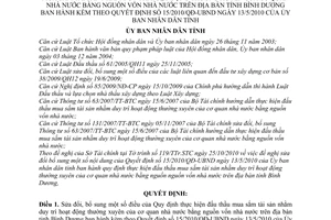 Quyết định 39/2010/QĐ-UBND sửa đổi Quy định thực hiện đấu thầu mua sắm tài sản