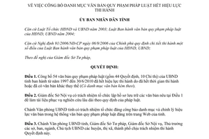 Quyết định 753/QĐ-UBND năm 2010 công bố danh mục văn bản hết hiệu lực Gia Lai