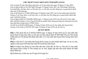 Quyết định 2469/QĐ-UBND  phê duyệt đề án thực hiện cơ chế một cửa