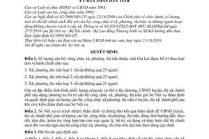 Quyết định 27/2010/QĐ-UBND số lượng cán bộ, công chức xã, phường, thị trấn