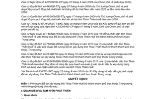 Quyết định 2237/QĐ-UBND năm 2010 phê duyệt Đề án xây dựng tỉnh Thừa Thiên Huế