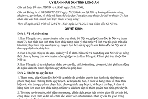 Quyết định 48/2010/QĐ-UBND chức năng nhiệm vụ quyền hạn Ban Tôn giáo Long An