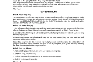 Thông tư liên tịch 66/2010/TTLT-BNNPTNT-BLĐTBXH-BTC hướng dẫn phát hành, quản lý