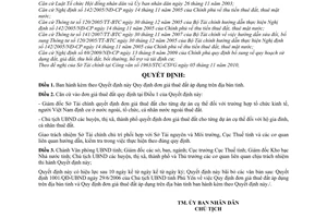 Quyết định 1882/2010/QĐ-UBND đơn giá thuê đất