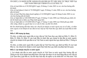 Thông tư 186/2010/TT-BTC hướng dẫn chuyển lợi nhuận ra nước ngoài