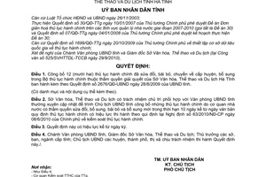 Quyết định 3367/QĐ-UBND công bố 12 thủ tục hành chính đã sửa đổi,