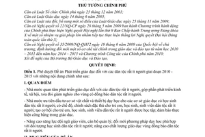 Quyết định 2123/QĐ-TTg phê duyệt Đề án Phát triển giáo dục