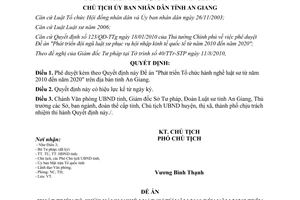 Quyết định 2174/QĐ-UBND phát triển Tổ chức hành nghề luật sư An Giang