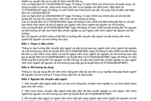 Thông tư liên tịch 30/2010/TTLT-BTNMT-BNV hướng dẫn chuyển xếp ngạch xếp lương