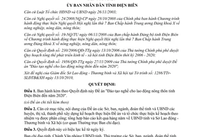 Quyết định 1409/QĐ-UBND 2010 Đề án Đào tạo nghề lao động nông thôn Điện Biên