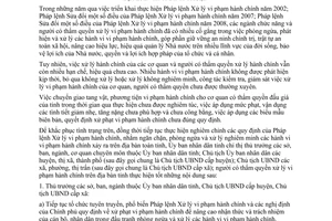 Chỉ thị 02/2010/CT-UBND nâng cao hiệu quả xử lý vi phạm hành chính Bình Thuận