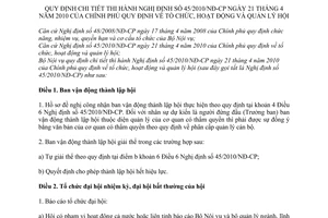 Thông tư 11/2010/TT-BNV hướng dẫn Nghị định 45/2010/NĐ-CP