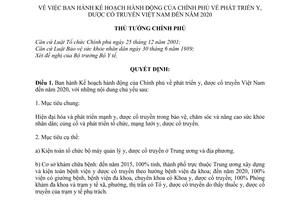 Quyết định 2166/QĐ-TTg Kế hoạch hành động Chính phủ phá