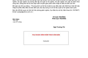 Công văn 685/BTXH-VPGN hướng dẫn mã hoá phiếu điều tra