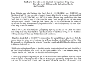 Công văn 4905/BHXH-TTLT chuyển cơ sở dữ liệu khai thác hồ sơ hưởng bảo hiểm