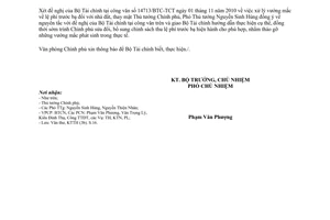 Công văn 8304/VPCP-KTTH xử lý vướng mắc về lệ phí trước bạ đối với nhà đất