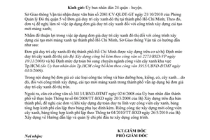 Công văn 7150/SGTVT-CX hướng dẫn áp dụng đơn giá duy trì cây xanh đô thị