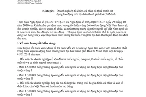 Công văn 11087/SLĐTBXH-LĐ thực hiện Nghị định 107/2010/NĐ-CP 108/2010/NĐ-CP