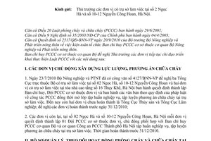 Công văn 6461/BNN-VP tiếp tục thực hiện Luật phòng cháy và chữa cháy