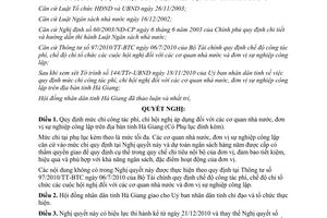 Nghị quyết 40/2010/NQ-HĐND quy định mức chi công tác phí chi hội nghị đối với