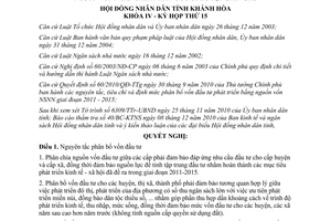 Nghị quyết 16/2010/NQ-HĐND phân bổ vốn đầu tư phát triển bằng vốn ngân sách