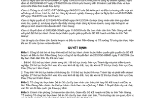 Quyết định 3539/QĐ-UBND  công bố bãi bỏ và thay thế thủ tục hành chính