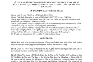 Quyết định 263/QĐ-UBND Kế hoạch thực hiện Đề án Đổi mới và nâng cao