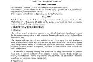 Decision No. 2284/QD-TTg approving the scheme on implementation