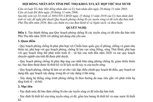 Nghị quyết 230/2010/NQ-HĐNĐ quy hoạch phòng chống lũ tuyến sông có đê