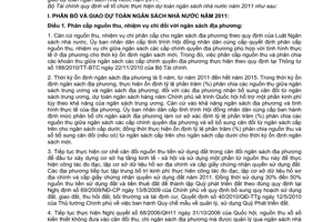 Thông tư 202/2010/TT-BTC tổ chức thực hiện dự toán ngân sách nhà nước