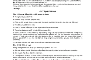 Thông tư 41/2010/TT-BCT phương pháp xác định giá phát điện