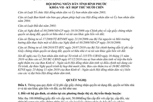 Nghị quyết 14/2010/NQ-HĐND thông qua quy định lệ phí cấp giấy chứng nhận