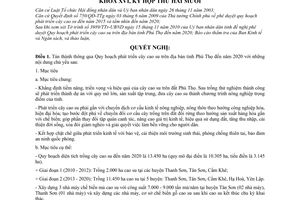 Nghị quyết 229/2010/NQ-HĐND quy hoạch phát triển cây cao su