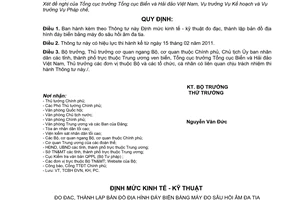 Thông tư 35/2010/TT-BTNMT Định mức kinh tế - kỹ thuật đo đạc